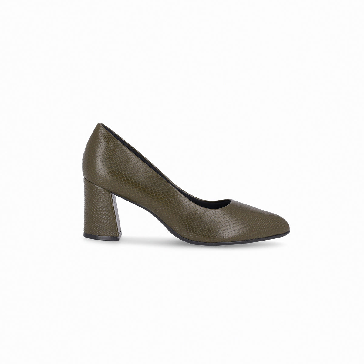 Zapato Luiza 442 Verde Militar/Snake P