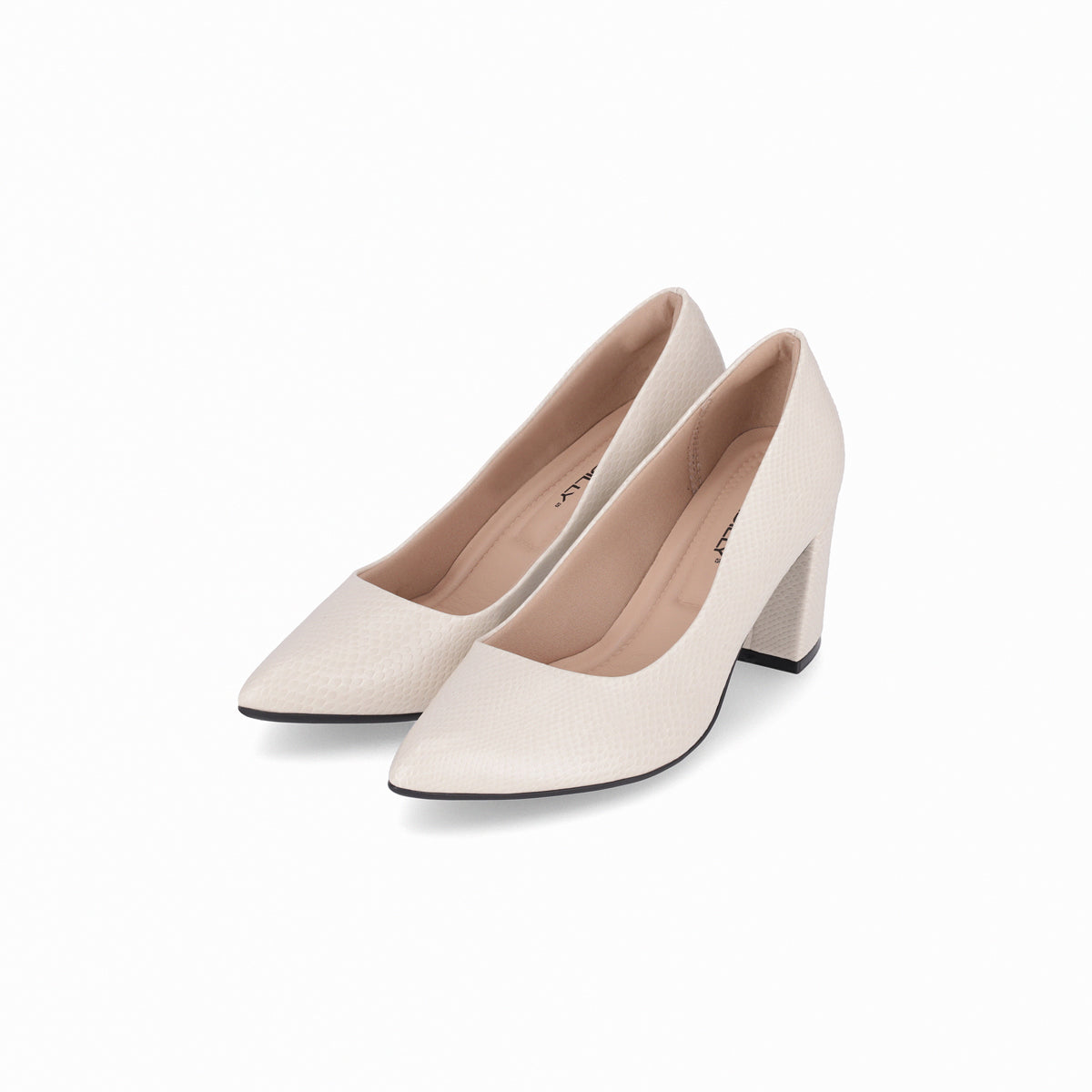 Zapato Luiza 442 Crema/Snake