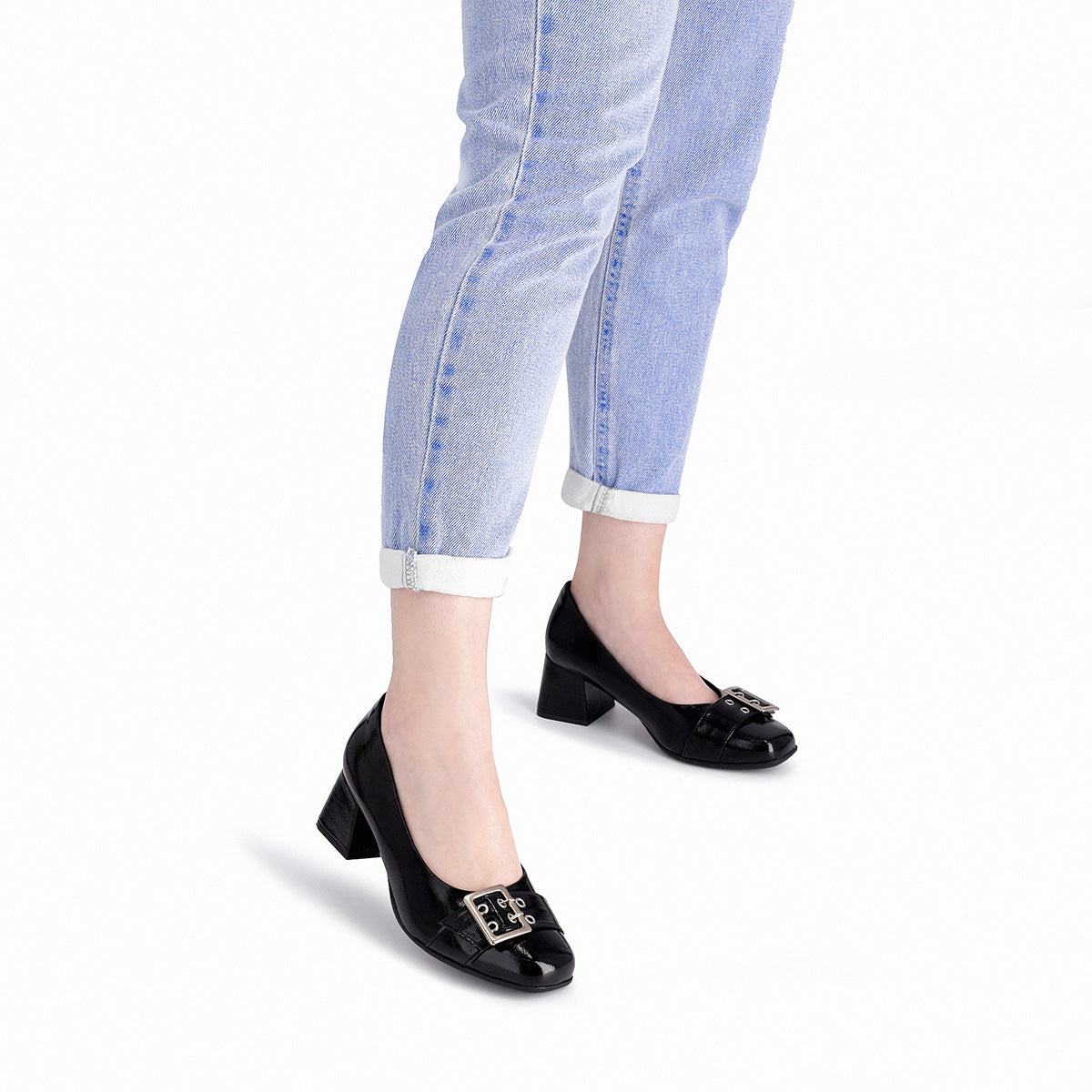 Zapato Estela Negro/Plata