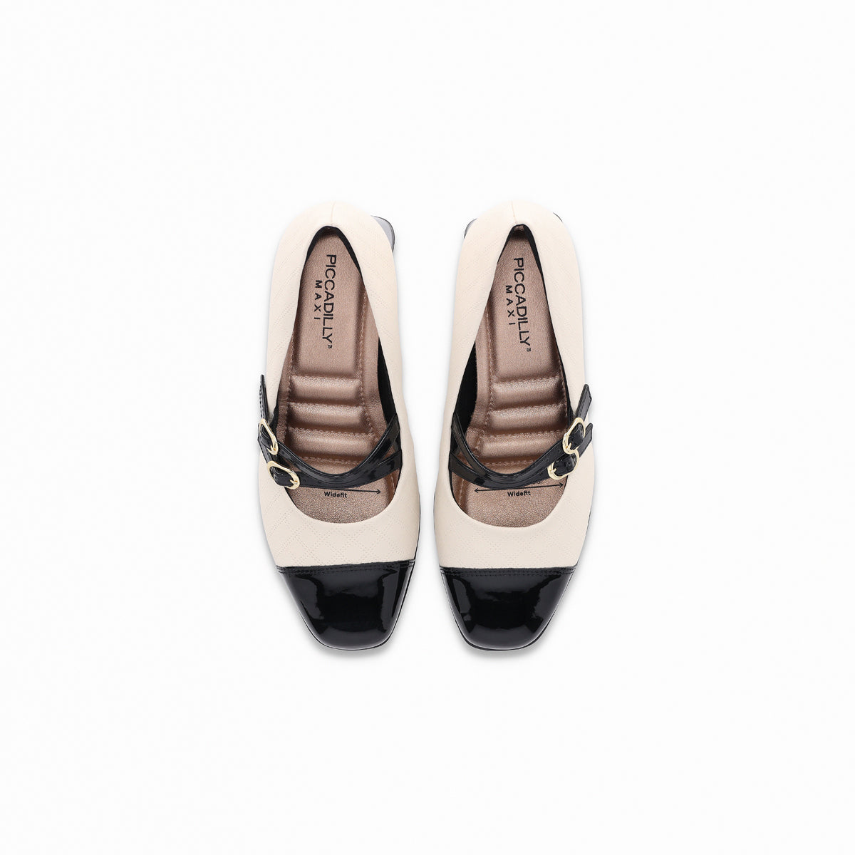 Zapato Mary Jane Estela 4576 Negro/Blanco