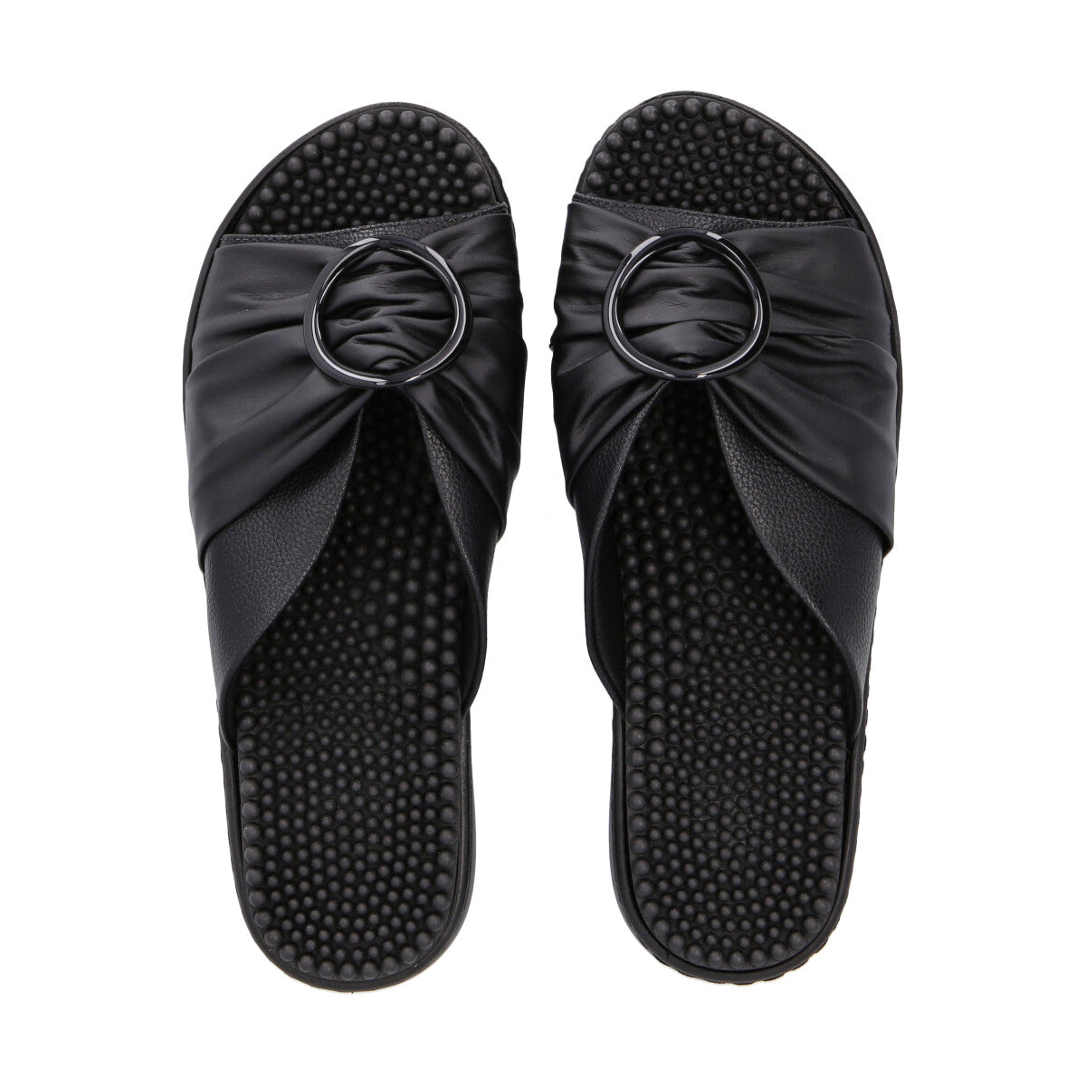 Sandalia Spa Hebilla/Negro