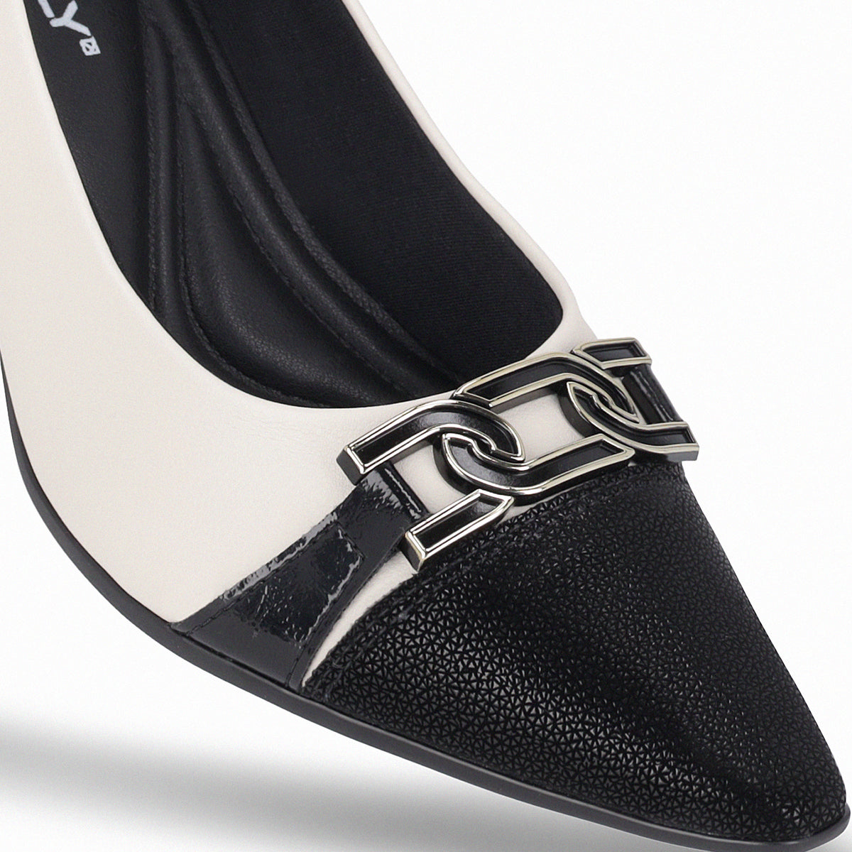 Zapato Irene Negro/Crema