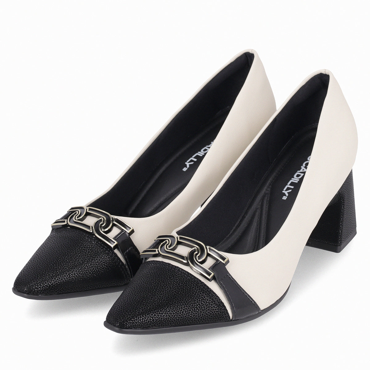 Zapato Irene Negro/Crema