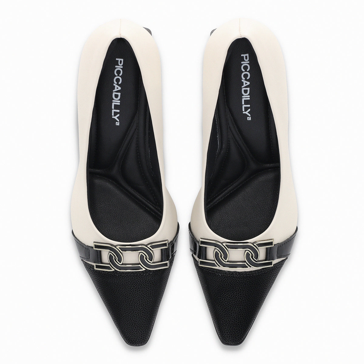 Zapato Irene Negro/Crema