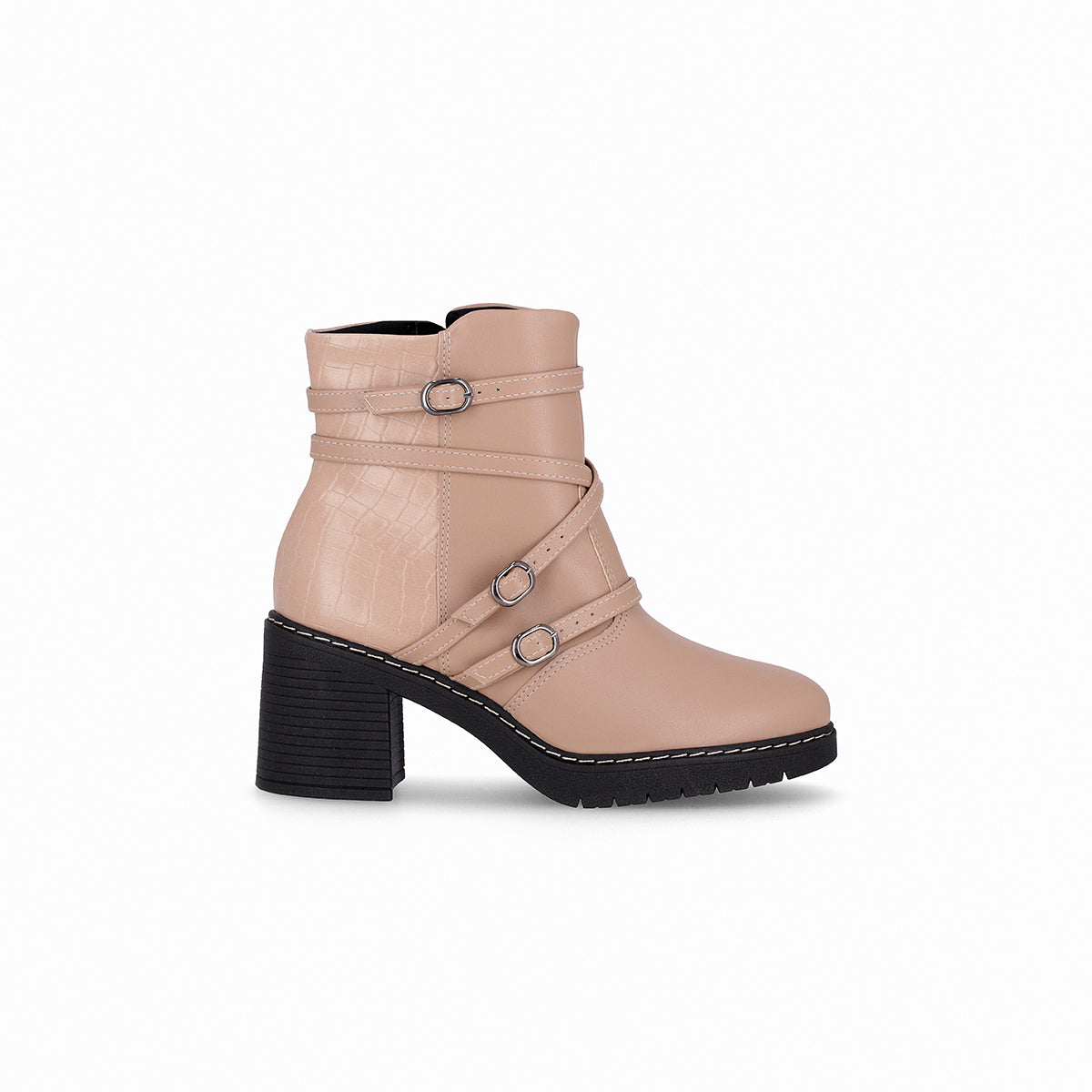 Bota Denise/Hebillas Beige