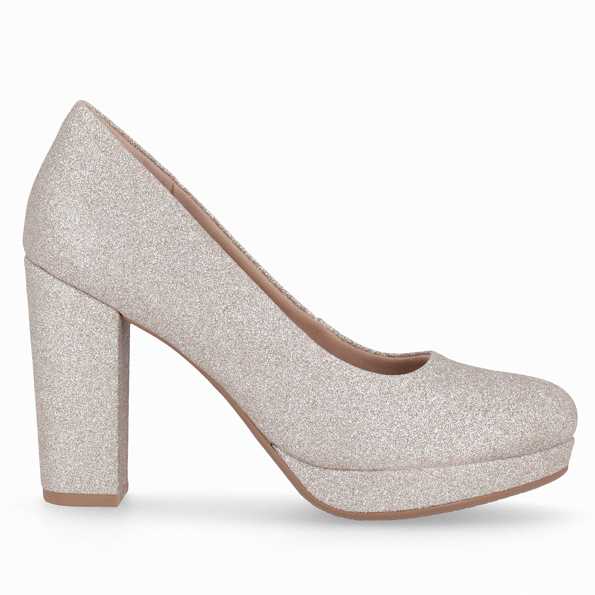 Zapato Evelin Champagne/Glitter