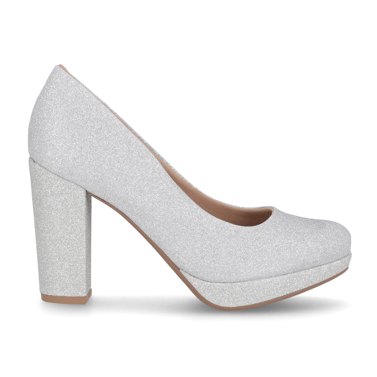 Zapato Evelin Plata/Glitter