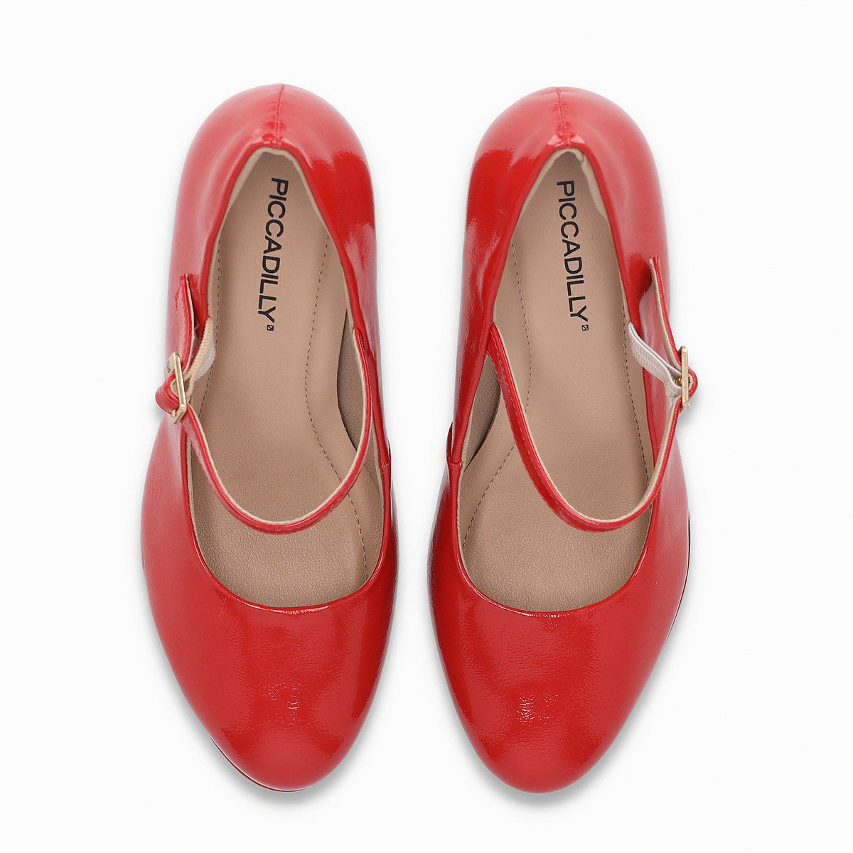 Zapato Mary Jane Rojo/Charol Evelin