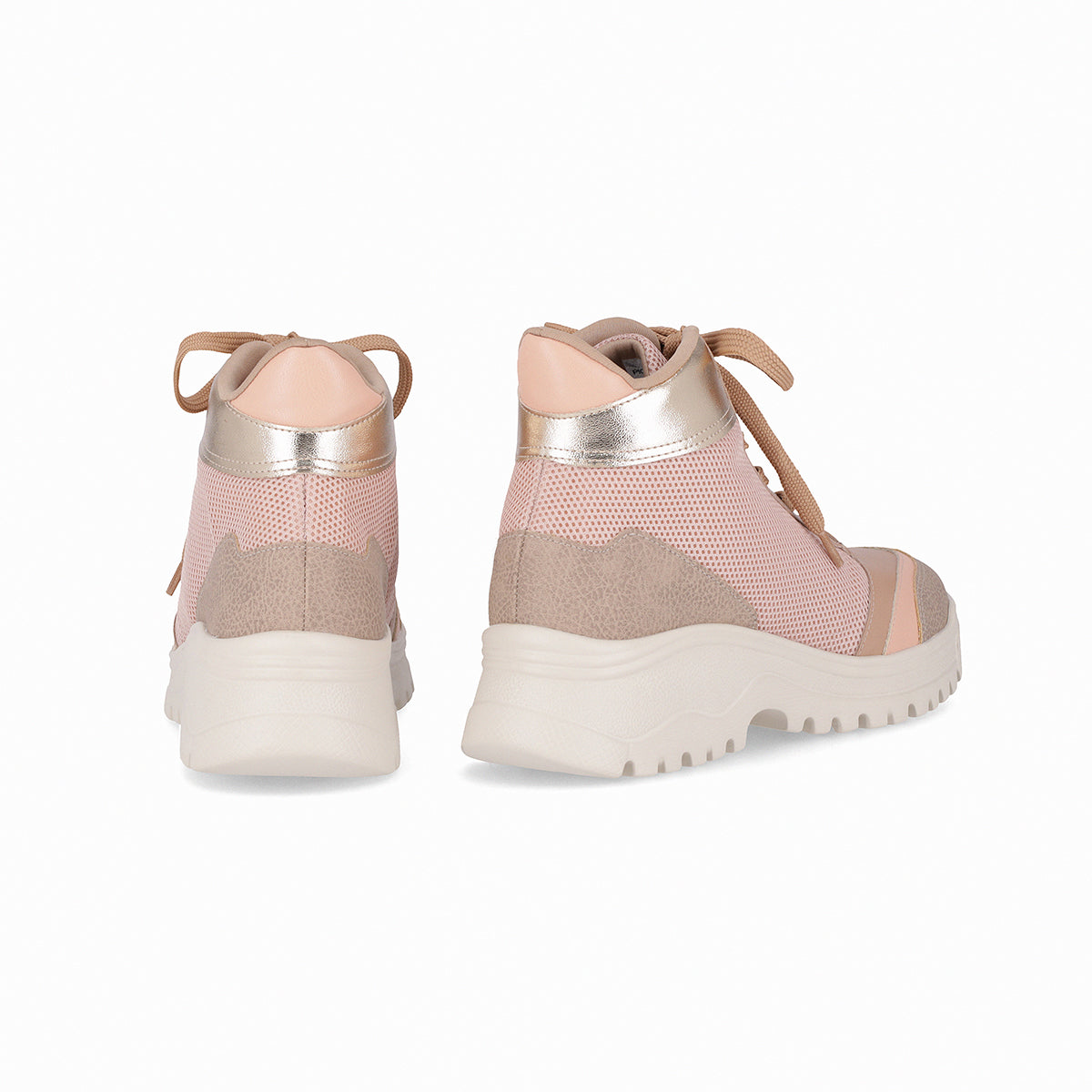 Zapatilla Lana 02 Rosa/Dorado