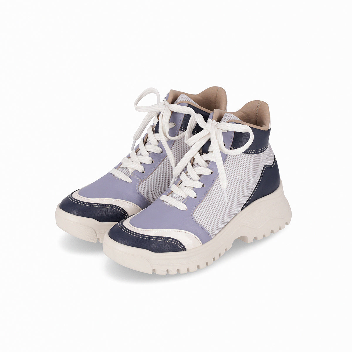 Zapatilla Lana Azul/Natural