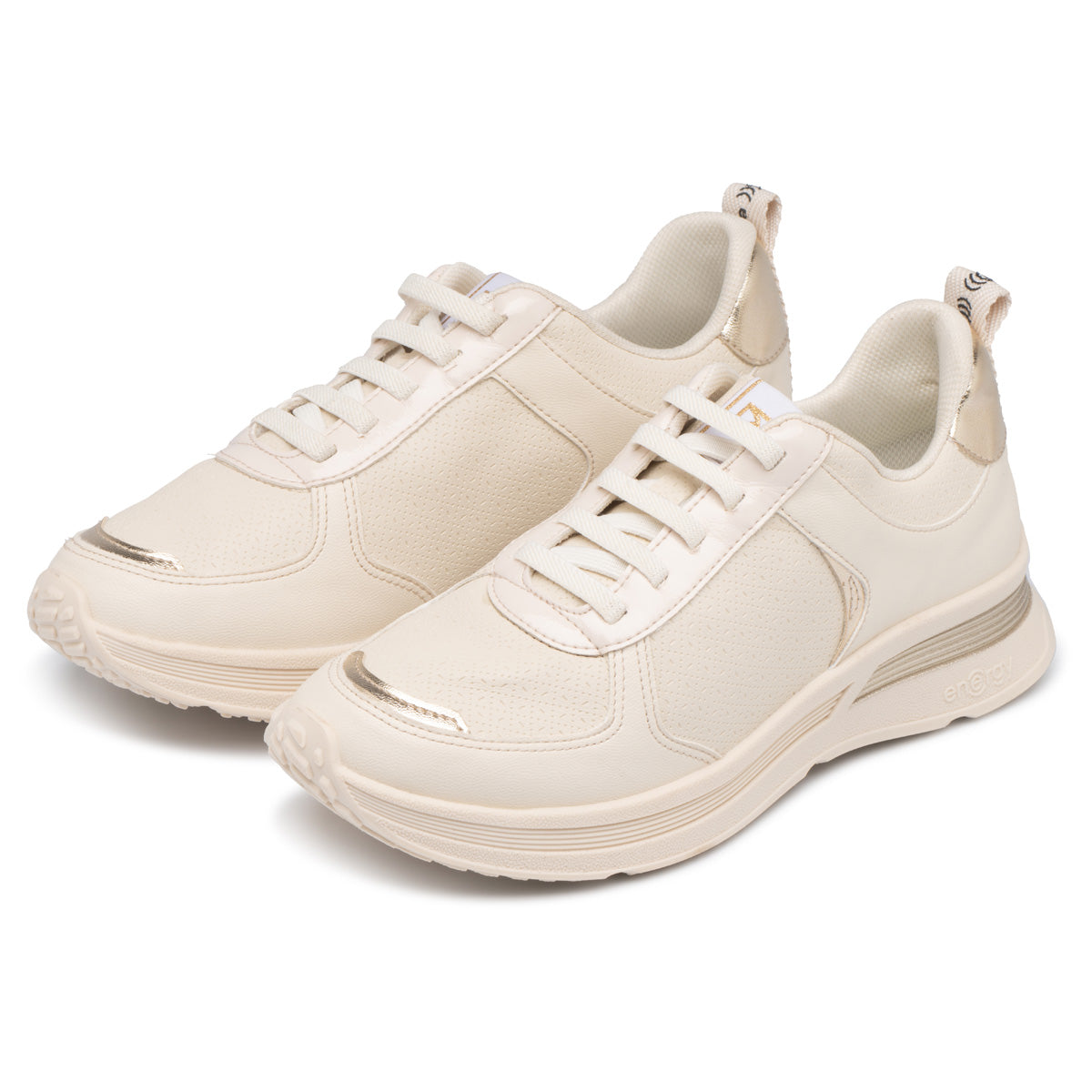 Zapatilla Energy Natural/Dorado