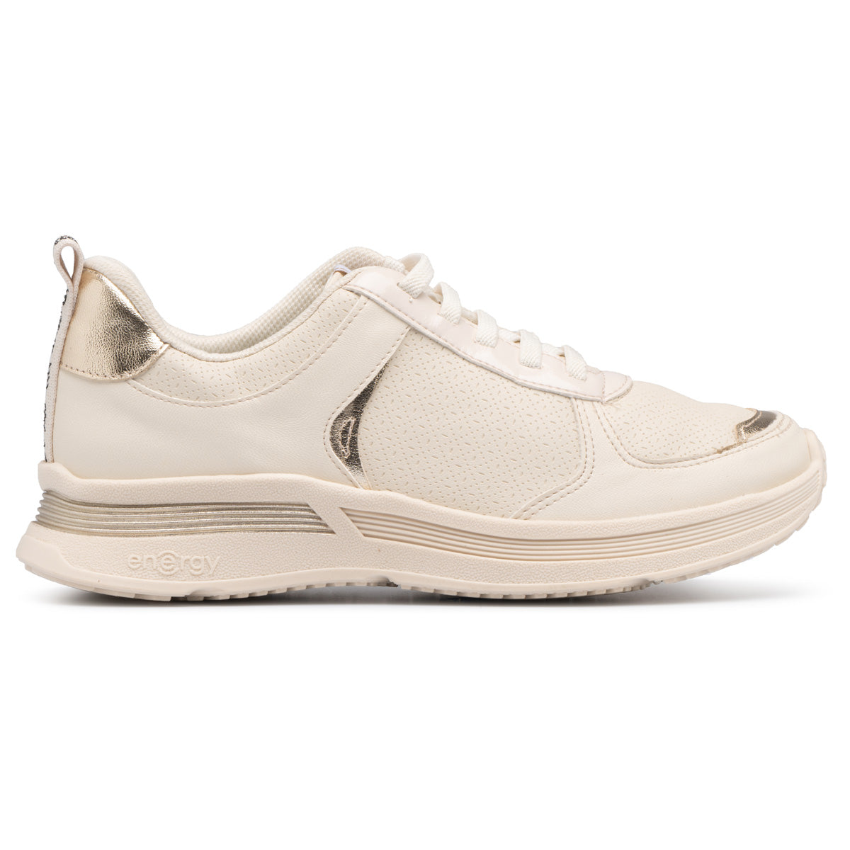 Zapatilla Energy Natural/Dorado