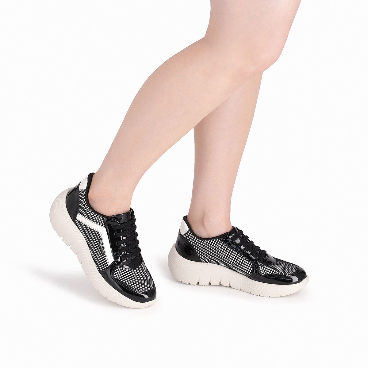 Zapatilla Eliana Negro/Blanco