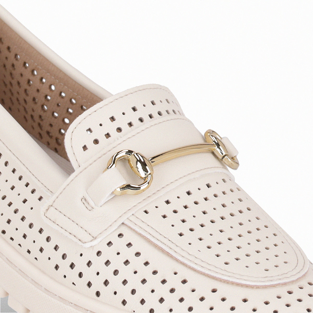 Zapatilla Nici Crema/Dorado