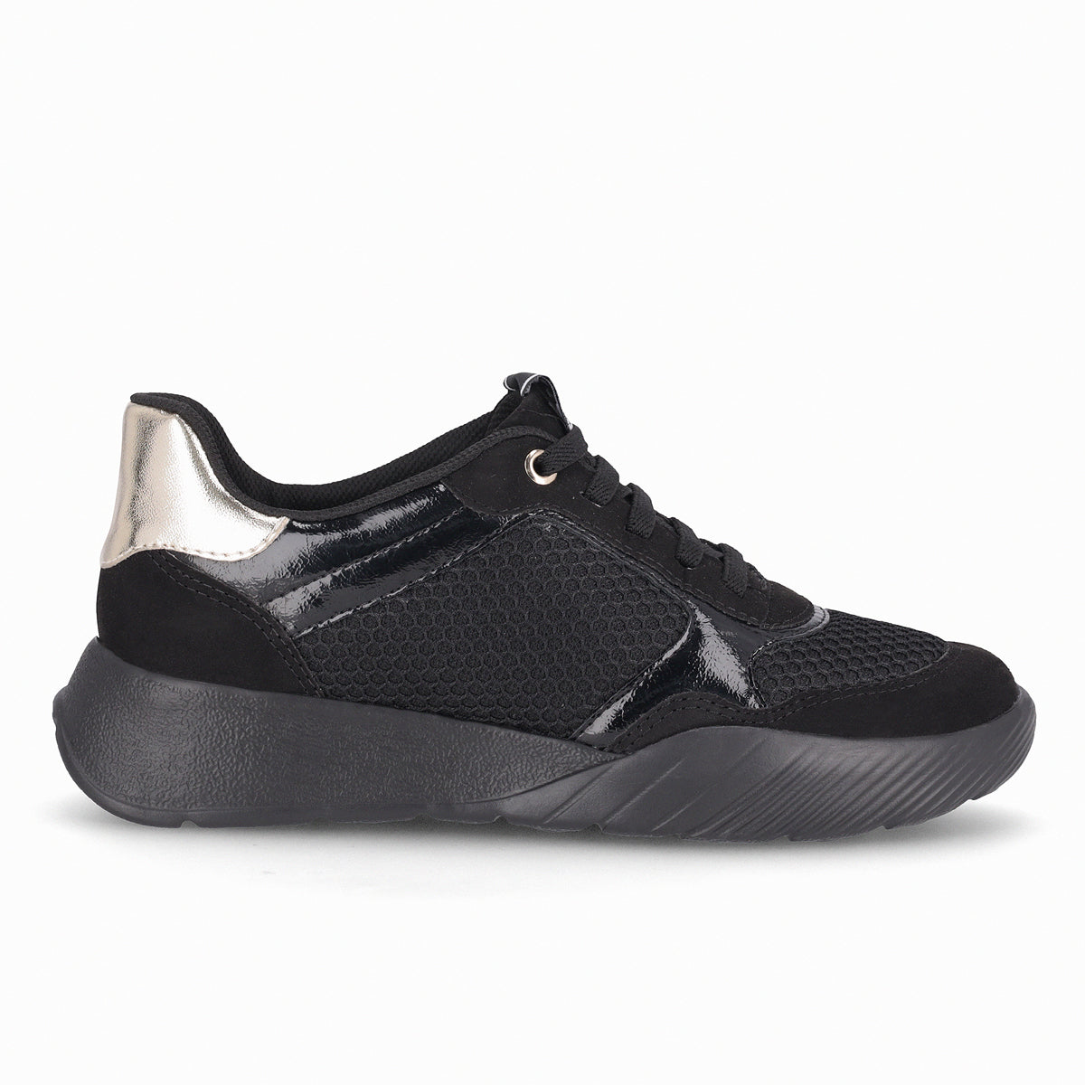 Zapatilla Fascitis Negro/Dorado Anabela