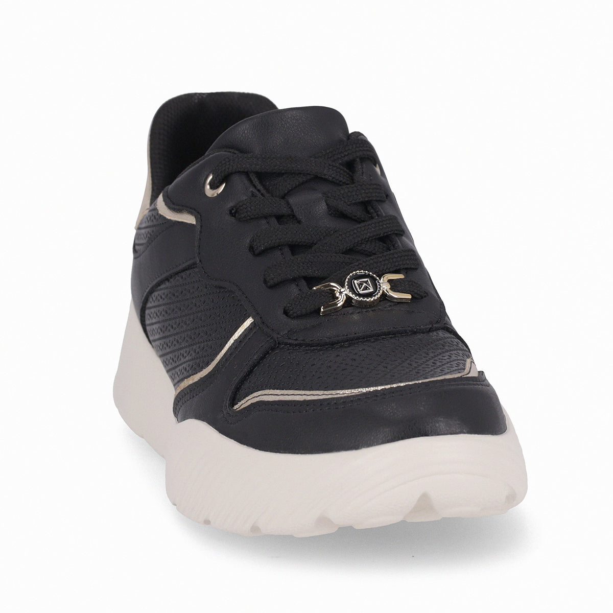 Zapatilla Fascitis Negro/Dorado