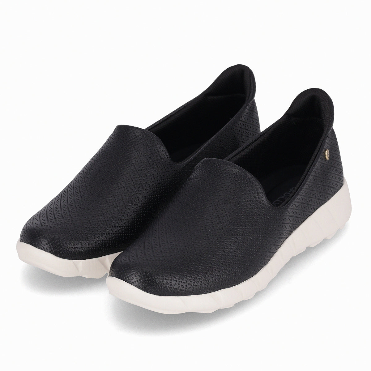 Zapatilla Fabi Negro/Crema