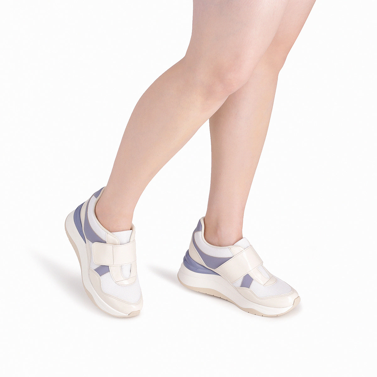 Zapatilla Nina Natural/Lavanda