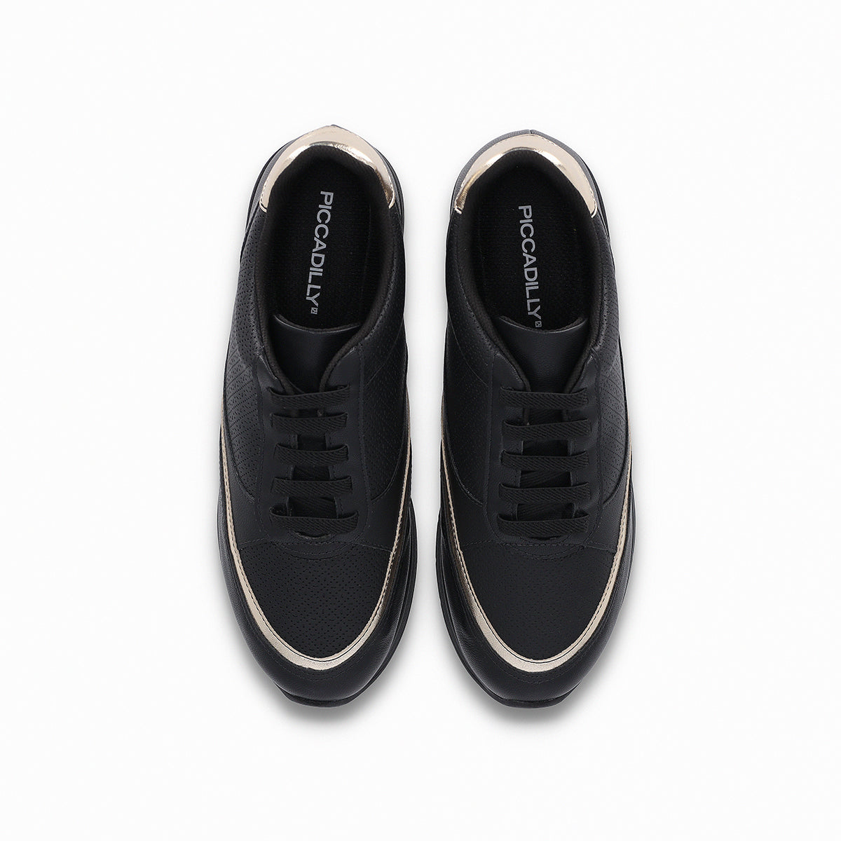 Zapatilla Jessica Negro/Dorado