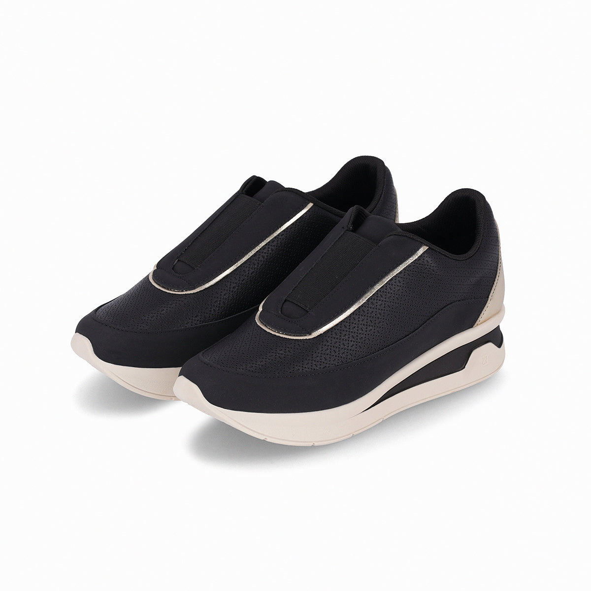 Zapatilla Jessica Dorado/Negro