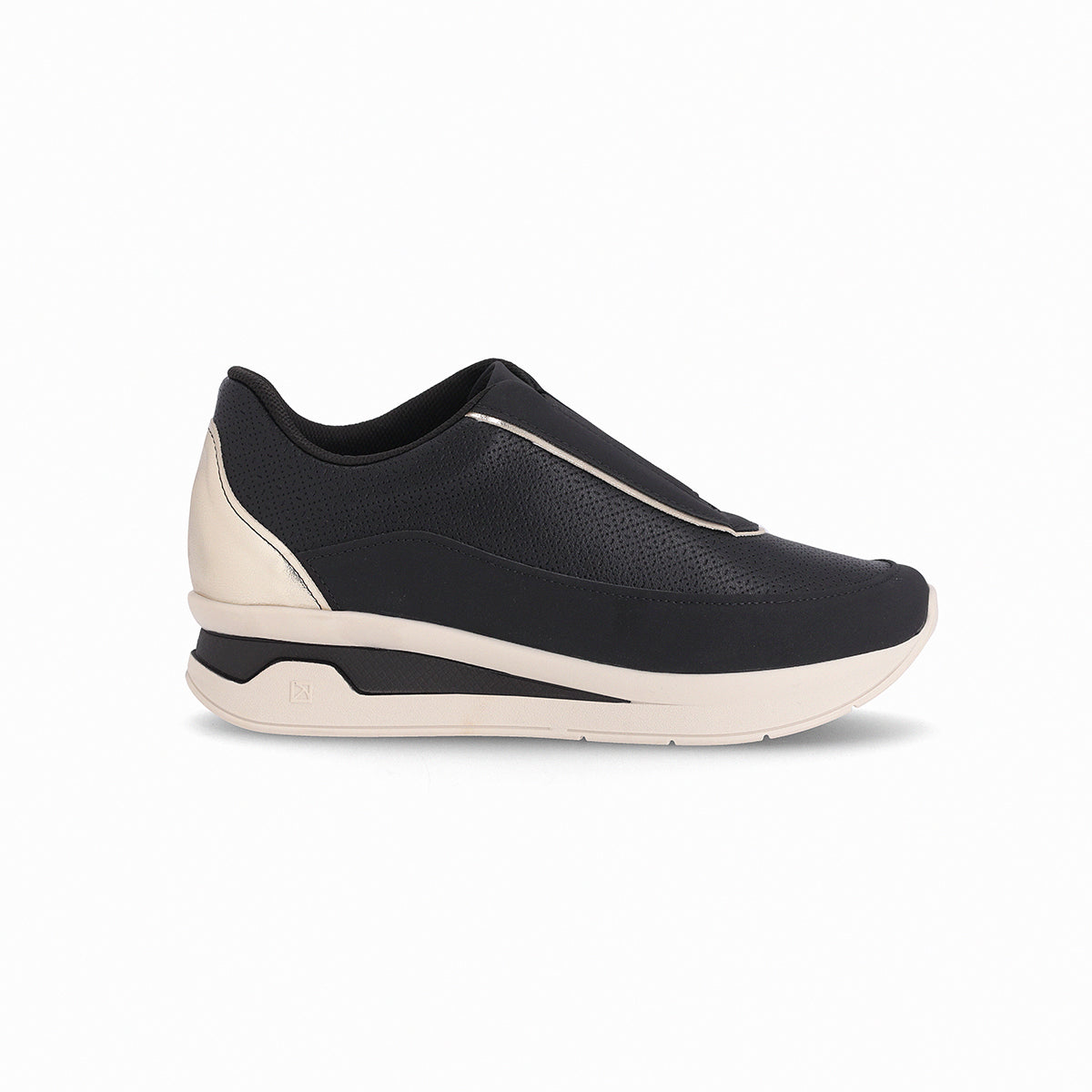 Zapatilla Jessica Dorado/Negro