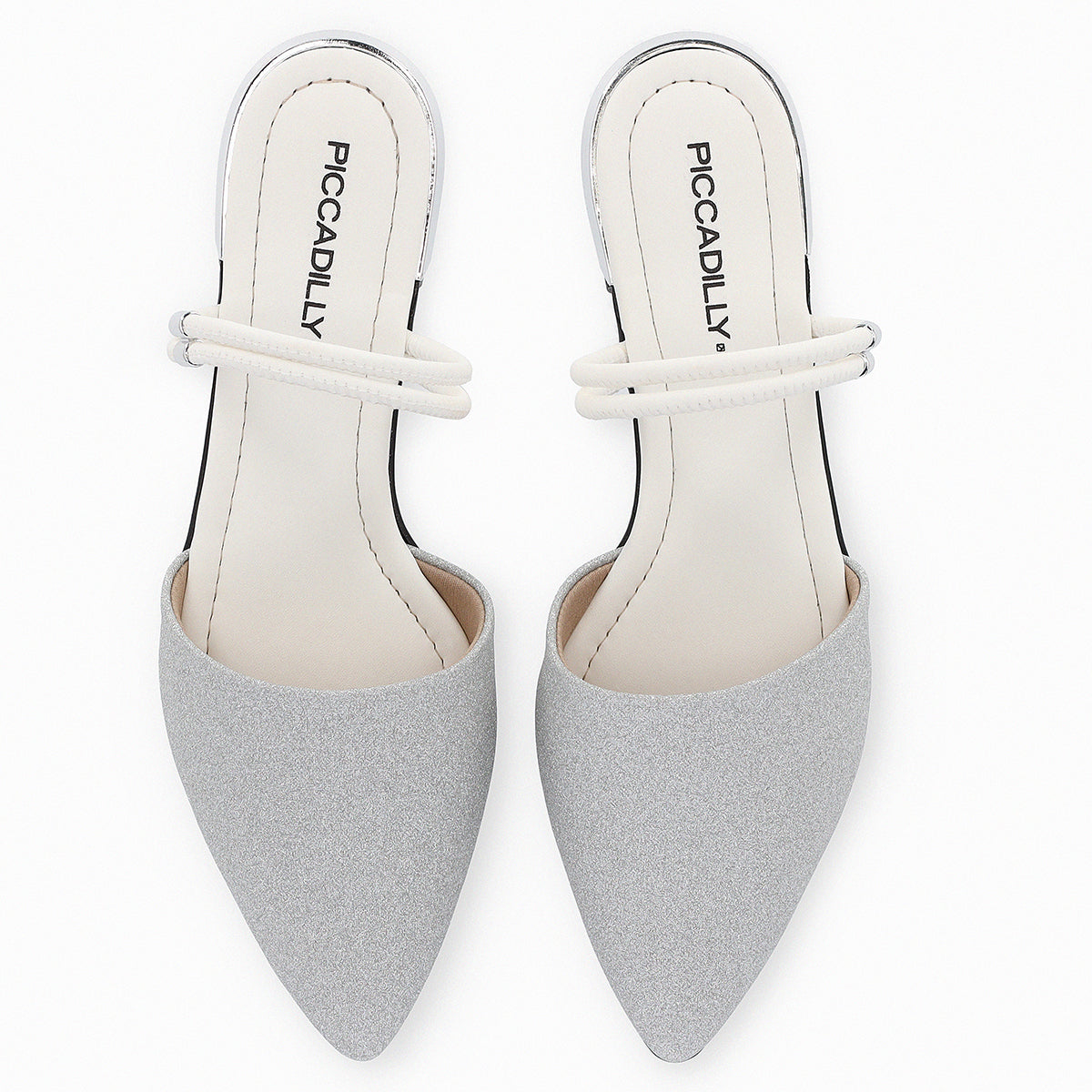 Zapato Ana Glitter Plata