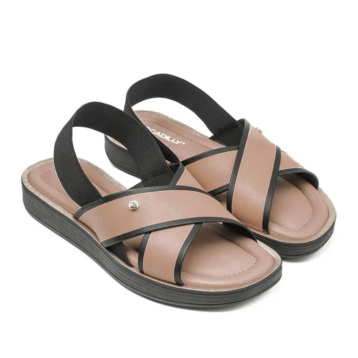 Sandalia 811 Negro/Marron