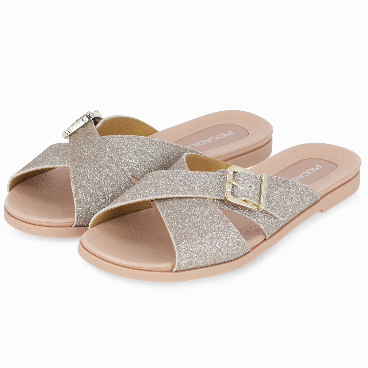 Sandalia Mari Glitter Champagne