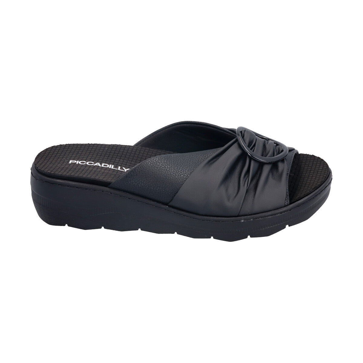 Sandalia Spa Hebilla/Negro