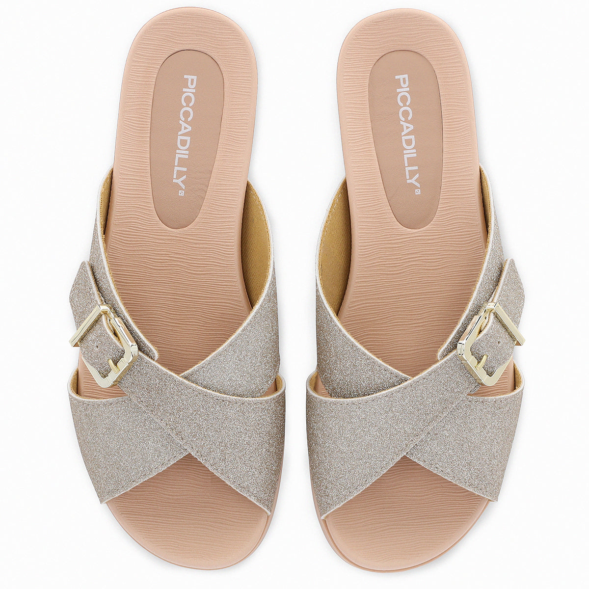 Sandalia Mari Glitter Champagne