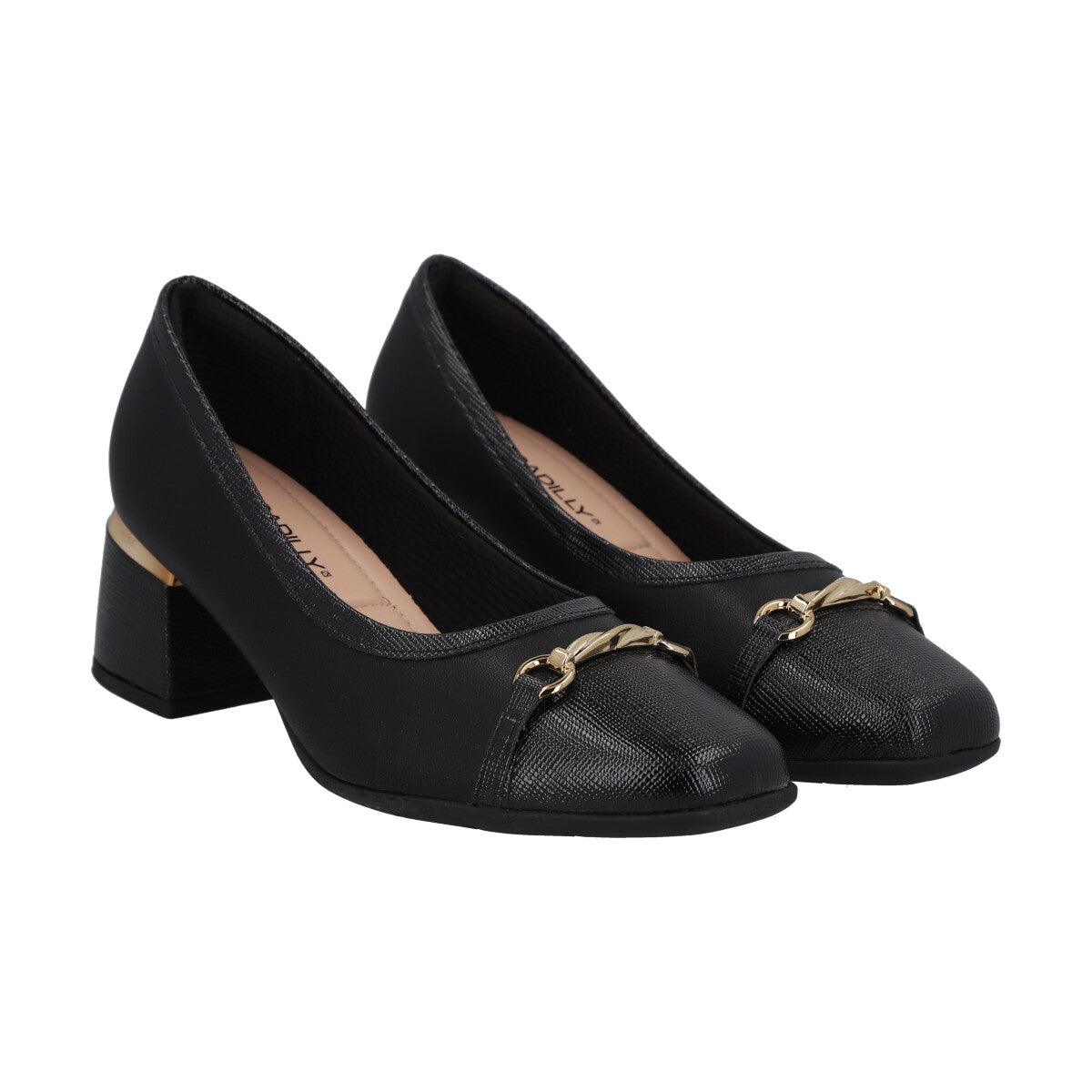 Zapato Estela Negro/Dorado