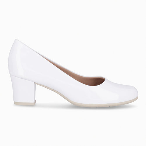 Zapato Laura Blanco/Charol