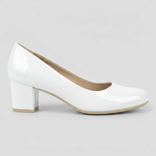 Zapato Laura Blanco/Charol