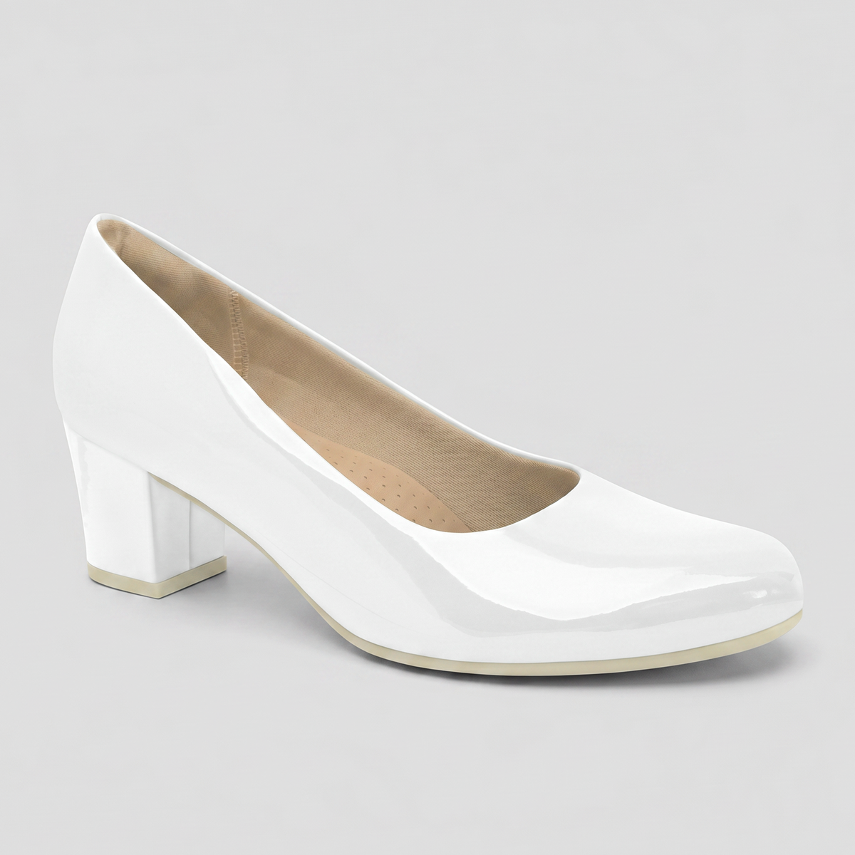 Zapato Laura Blanco/Charol