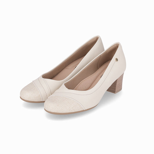 Zapato Laura Natural/Hueso Piccadilly