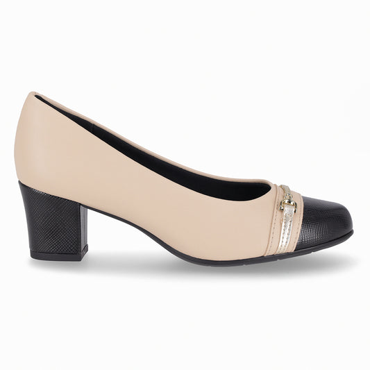 Zapato  Laura 02 Beige/Negro
