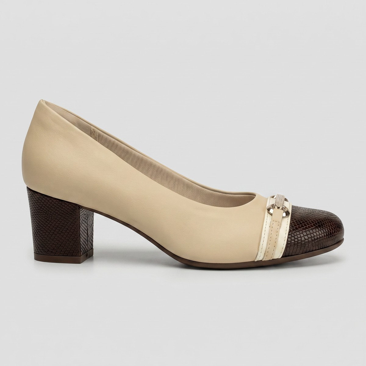 Zapato Laura Nude/Chocolate
