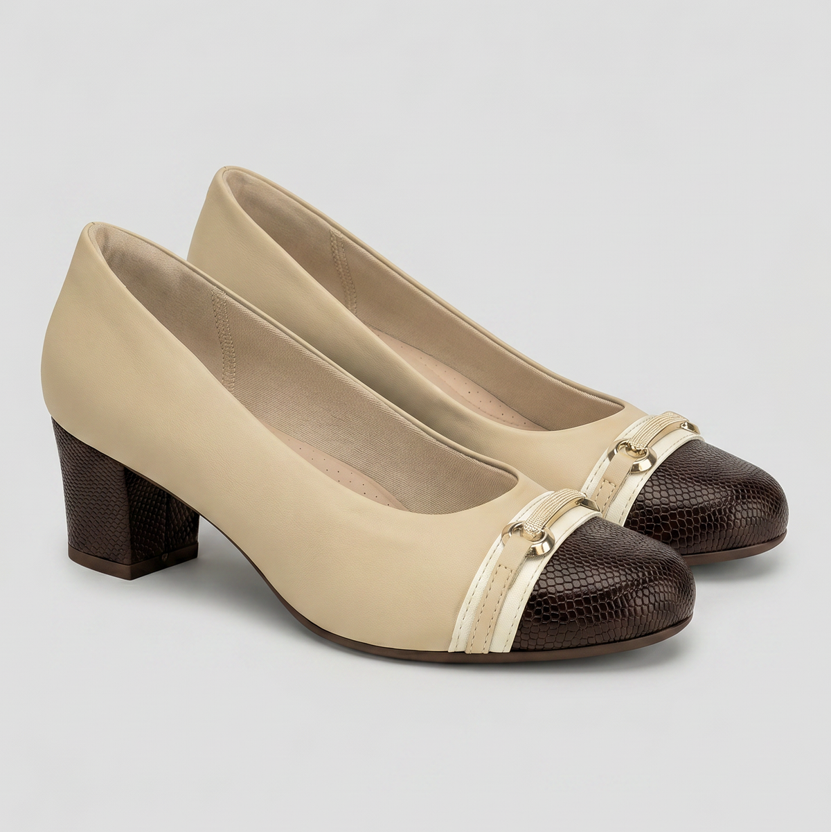Zapato Laura Nude/Chocolate