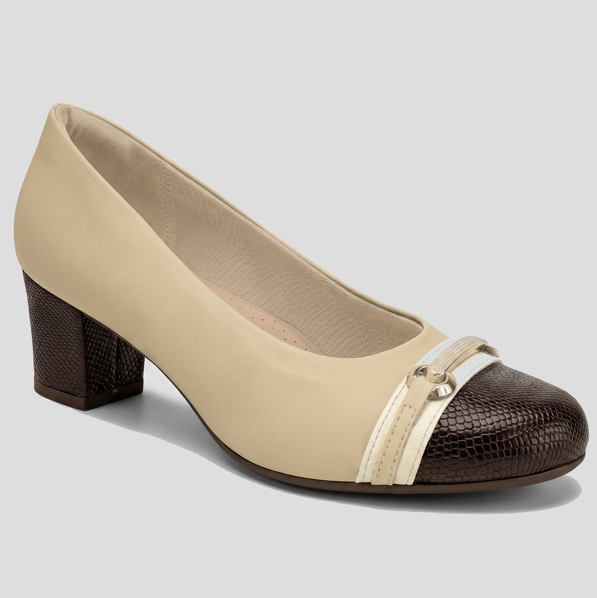 Zapato Laura Nude/Chocolate