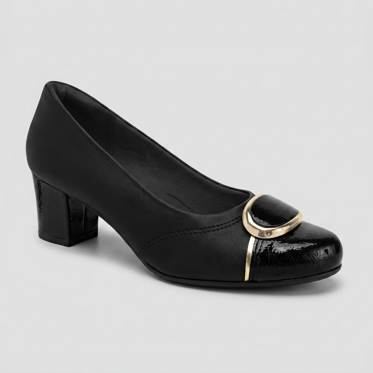 Zapato  Laura 03 Negro/Dorado