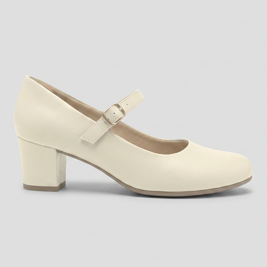 Zapato Mary Jane Laura 04 Crema