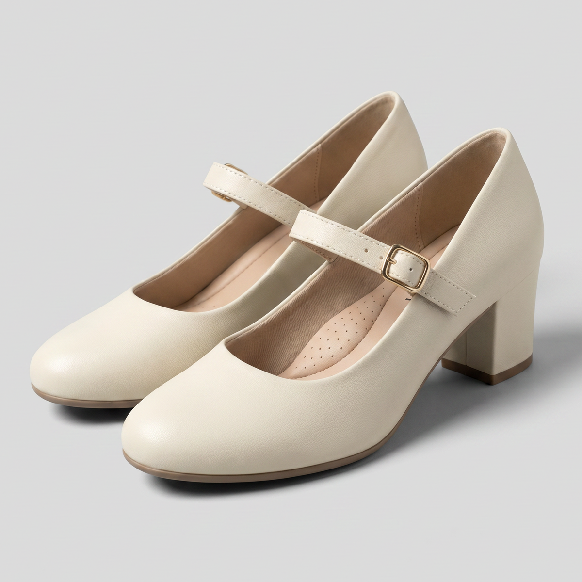 Zapato Mary Jane Laura 04 Crema