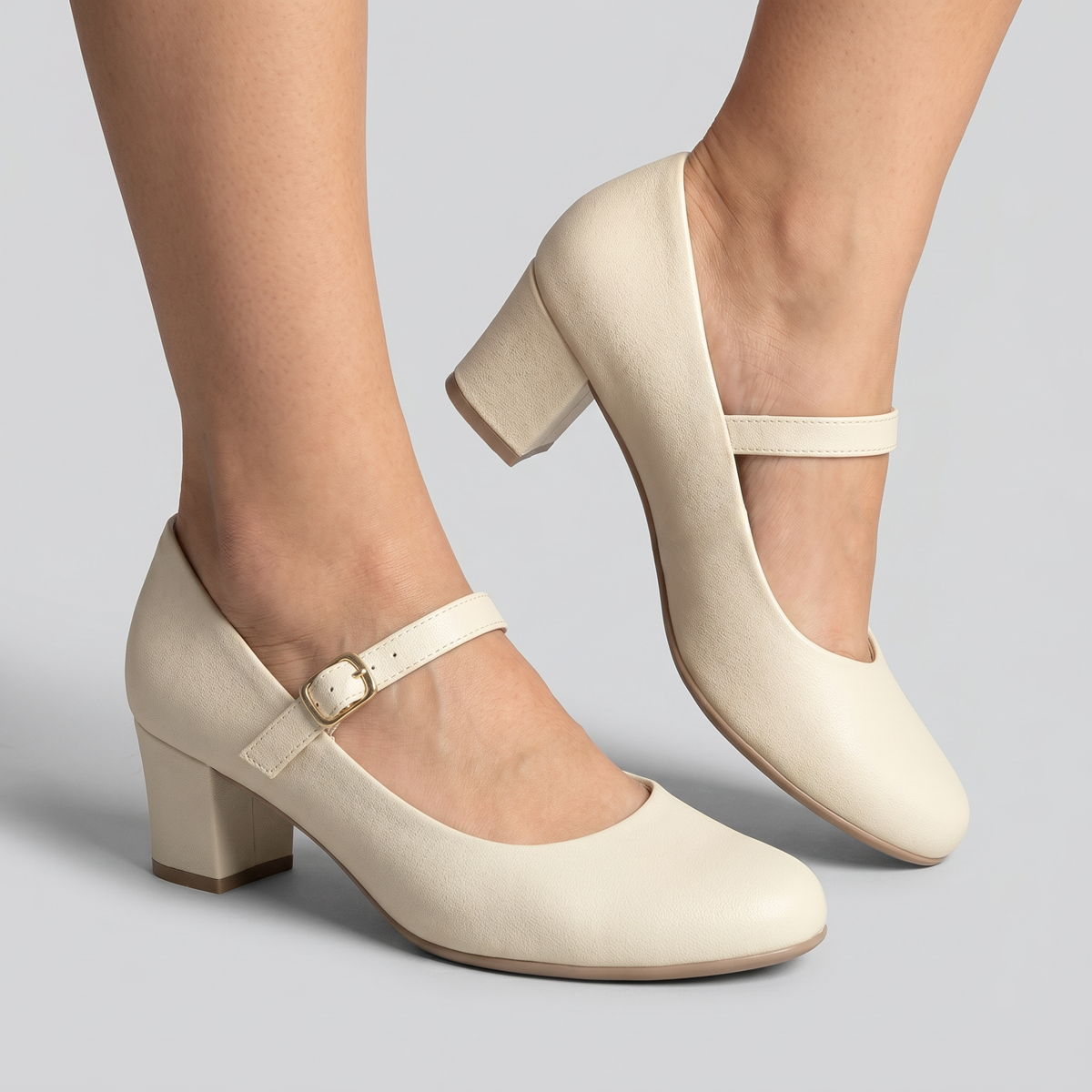 Zapato Mary Jane Laura 04 Crema