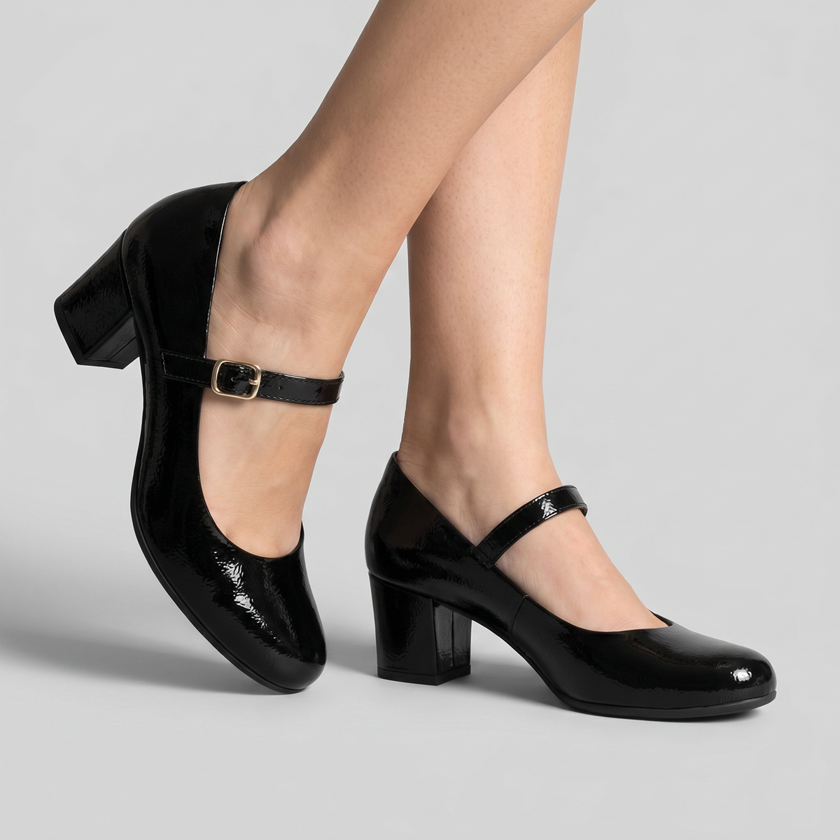 Zapato Mary Jane Laura 04 Negro/Charol