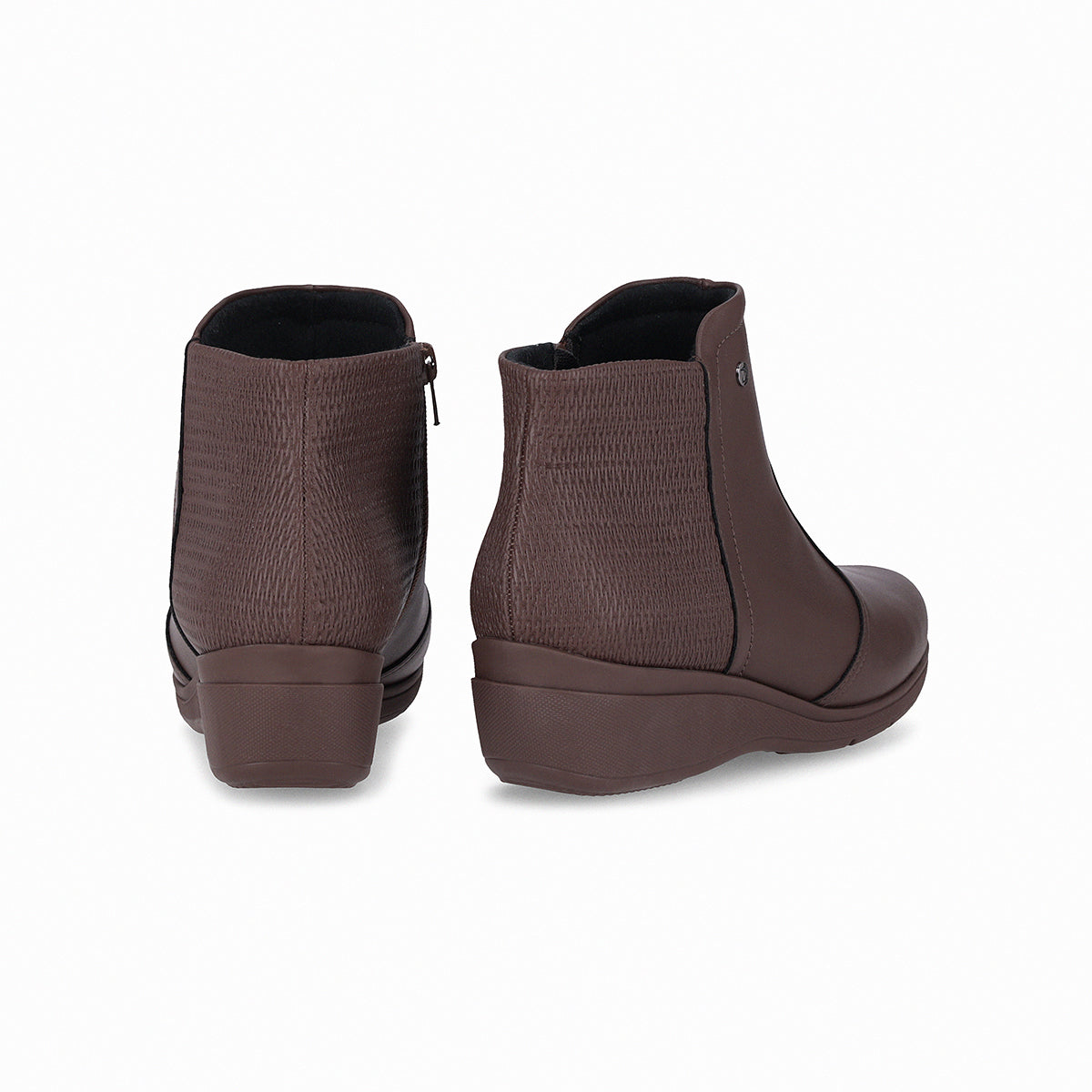 Bota Beth Anabela Chocolate Piccadilly