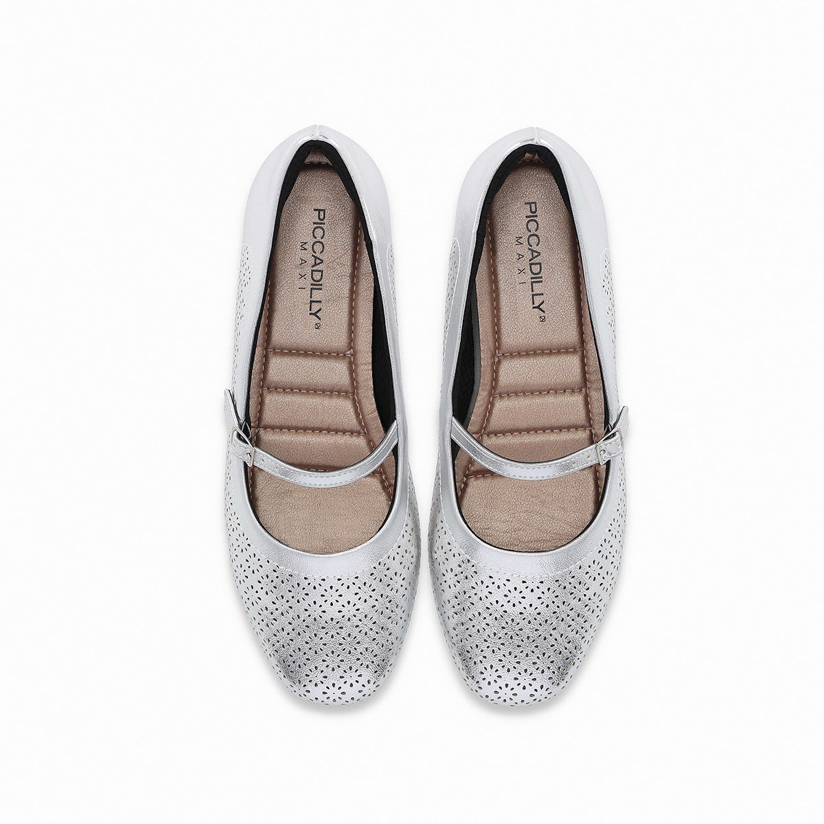 Zapato Mary Jane Plata Piccadilly