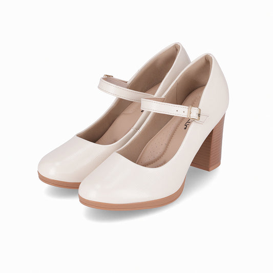 Zapato Mary Jane Deise Blanco Piccadilly