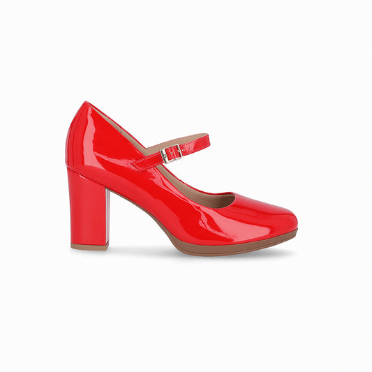 Zapato Mary Jane Deise 50 Rojo/Charol