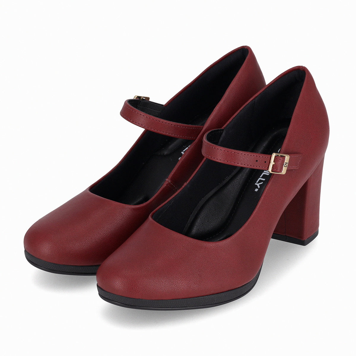 Zapato Mary Jane  Deise 012  Burdeo