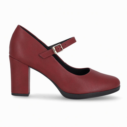 Zapato Mary Jane  Deise 012  Burdeo